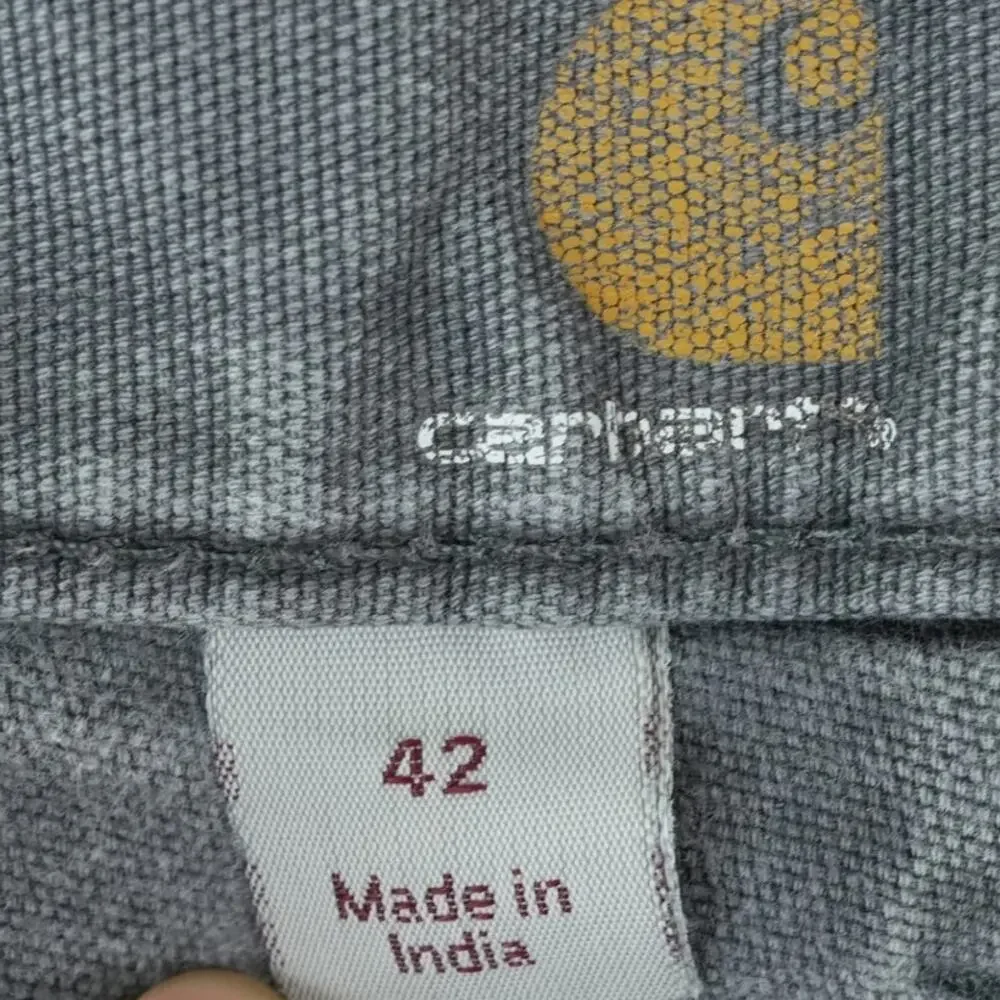 Carhartt Shorts Mens‎ 42x10 Gray Stained Workwear Cargo Utility Carpenter 103652